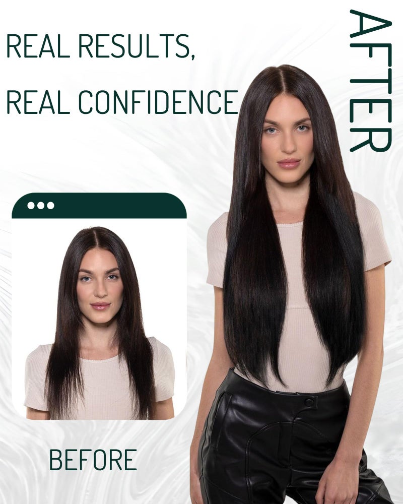 RUNATURE Weft Hair Extensions Human Hair, Blonde Sew in Hair Extensions 12 Inch 70g Straight Human Hair Weft Extensions, Remy Natural Hair, Easy to Maintain, #8P60 Brown Highlight Blonde - Image 2